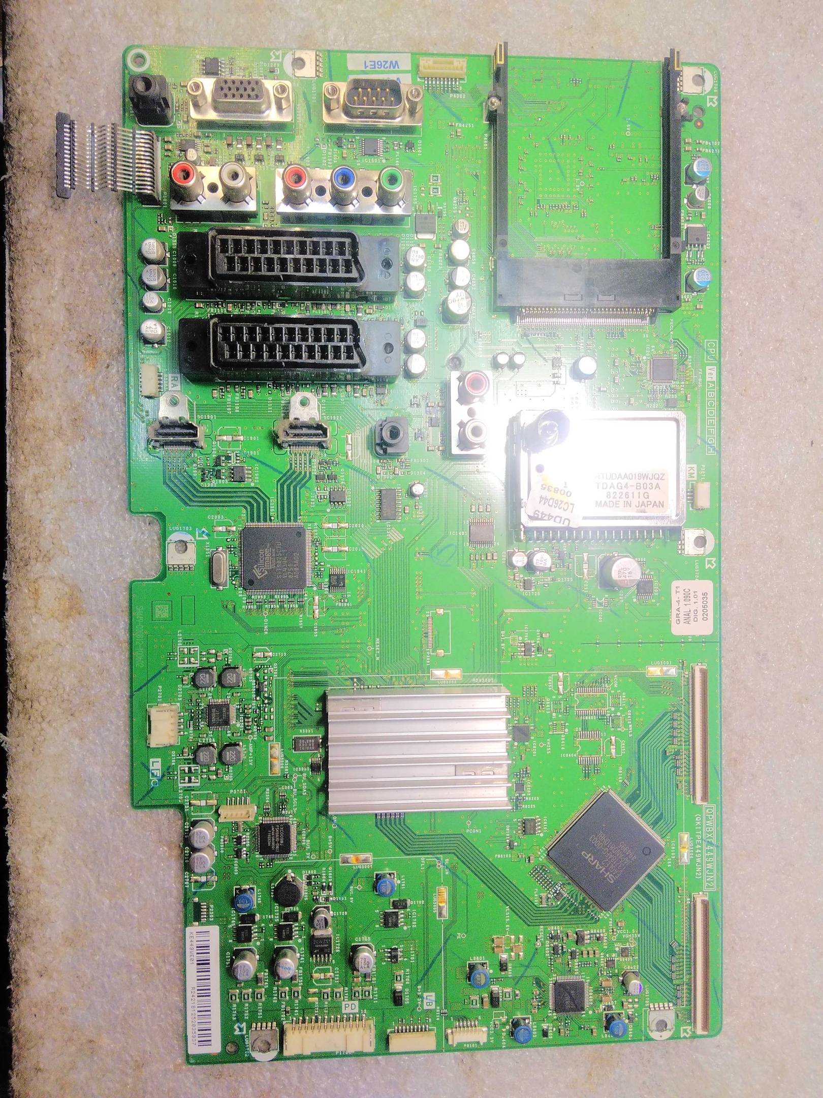 Main плата qpwbxe449wjn2 (qkitpe449wjn2) для Sharp